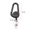 P-033 4CM multi-color transparent ABS telescopic Yoyo reel creative spring keychain portable hook nylon telescopic line