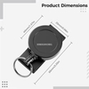 M-018 4CM Matte Black Heavy Metal Easy-pull Buckle YOYO Reel Back Belt Buckle Fixed To The Belt