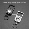 M-020 Black square 3*8cm Retractable Heavy Duty Steel Reel Key Chain For Id Holder And Key Ring Key Chain Fishing Reel
