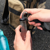 P-036 4CM Retractable keychain multi-tool carabiner heavy duty badge reel with steel cable clasp outdoor climbing hanging for your phone