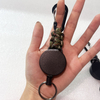 P-034 4CM Heavy Duty Color Braided Nylon Rope Retractable YOYO Badge Reel Keychain Ring/Carabiner