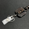 M-012 3.2CM Mini Lightweight Full Metal Badge Scroll Keychain High Quality Retractable Badge Keychain