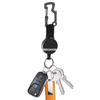 P-025 4CM Multitool Carabiner Key Holder Heavy Duty Retractable Badge Holder Reel with 25 in Steel Cable