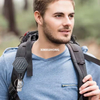 Xinxuhong-P094 Hexagonal Plastic Carabiner Magnetic Retractable Tactical ABS Badge Reel Wire Rope Keychain with Metal Back Clip