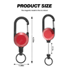 M-034 Outdoor Retractable Metal Keychain Heavy Dudy Strong Magnetic Attraction Fishing Hiking Camping Carabiner Badge Reel