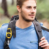 XXH-P078 Outdoor Badge Reel Colorful ABS Badge ID Holder Retractable Carabiner Easy To Pull Key Chain with PVC Belt Clip