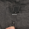 M-020 Black square 3*8cm Retractable Heavy Duty Steel Reel Key Chain For Id Holder And Key Ring Key Chain Fishing Reel