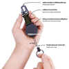 P-038 4CM Outdoor Multi-Tool Black Beige Green Braided Rope Eagle Beak Keychain Heavy Duty Retractable Badge Clip Carabiner