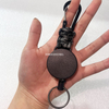 P-034 4CM Heavy Duty Color Braided Nylon Rope Retractable YOYO Badge Reel Keychain Ring/Carabiner