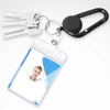 P-033 4CM multi-color transparent ABS telescopic Yoyo reel creative spring keychain portable hook nylon telescopic line