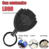 Xinxuhong-P074 Custom Logo 5CM Shield Badge Reel Heavy-Duty Retractable Keychain with Metal Belt Clip