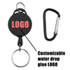 P-037 3CM Mini Plastic Badge Reel Badge Reel Lanyard Keychain Diy Nametag Reel