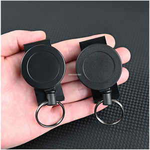 M-018 4CM Matte Black Heavy Metal Easy-pull Buckle YOYO Reel Back Belt Buckle Fixed To The Belt