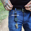 P-038 4CM Outdoor Multi-Tool Black Beige Green Braided Rope Eagle Beak Keychain Heavy Duty Retractable Badge Clip Carabiner