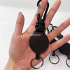 P-034 4CM Heavy Duty Color Braided Nylon Rope Retractable YOYO Badge Reel Keychain Ring/Carabiner