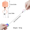 XXH-Custom Logo Square Rainbow Zinc Alloy Badge Reel Retractable Lanyard Badge Holder with PVC Belt Clip for Nurse ID Work Card