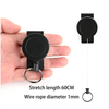 M-018 4CM Matte Black Heavy Metal Easy-pull Buckle YOYO Reel Back Belt Buckle Fixed To The Belt
