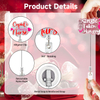 Acrylic Valentine's Day Plastic Retractable Badge Reel ID Card Holder for Teachers And Nurses ID Accessories