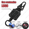 XXH-Custom Logo Heavy Metal Key Reel Magnetic Retractable Durable Eagle Beak Buckle Carabiner with Quick Release Keychain