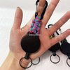 P-034 4CM Heavy Duty Color Braided Nylon Rope Retractable YOYO Badge Reel Keychain Ring/Carabiner