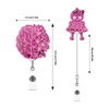 Medical Series Organ Skull Lung Heart Stethoscope Acrylic Laser Badge Holder Nursing Student Retractable Badge Reel