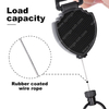 XXH-P044 Extendable Keychain Multitool Carabiner Key Holder with Steel Wire Cord Retractable Shield Badge Key Reel for Camping