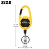 XXH-P078 Outdoor Badge Reel Colorful ABS Badge ID Holder Retractable Carabiner Easy To Pull Key Chain with PVC Belt Clip