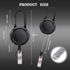 P-051 Anti-theft Heavy duty 5CM Easy-to-pull Buckle Rope Elastic Keychain Retractable Key Ring Anti Lost Ski Pass Id Card