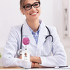 Medical Series Organ Skull Lung Heart Stethoscope Acrylic Laser Badge Holder Nursing Student Retractable Badge Reel