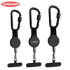P-039 4CM Retractable Heavy Duty Tool Holder Reel Badge Reel with Wire Flat Lock Aluminum Carabiner Anti-Lost Outdoor Tools