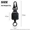 XXH-Custom Logo Heavy Metal Key Reel Magnetic Retractable Durable Eagle Beak Buckle Carabiner with Quick Release Keychain