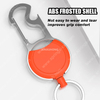 XXH-Custom Logo High Grade Metal Zinc Alloy Retractable Keychain Badge Holder Reel Anti Lost Opener Badge Reel Carabiner