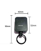 P-040 4CM Outdoor Travel Black Plastic Keyholder Retractable Badge Reel Sublimation Retractable Badge Holder