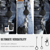 P-050 4.2CM Black Badge Polyester Lanyard ID Clip Yo-Yo Retractable Badge Reel Attached to E-Cigarette/Ballpoint Pen