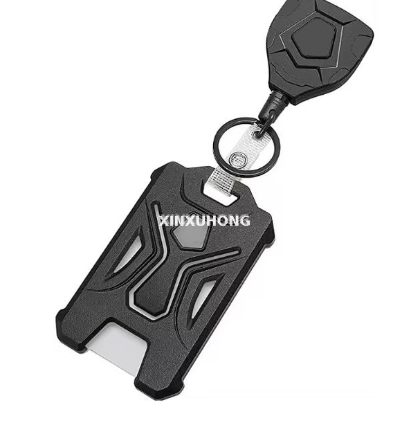 Black American Style Heavy Duty Durable Hard Plastic ID Card Holder Portable Tactical Badge Holders